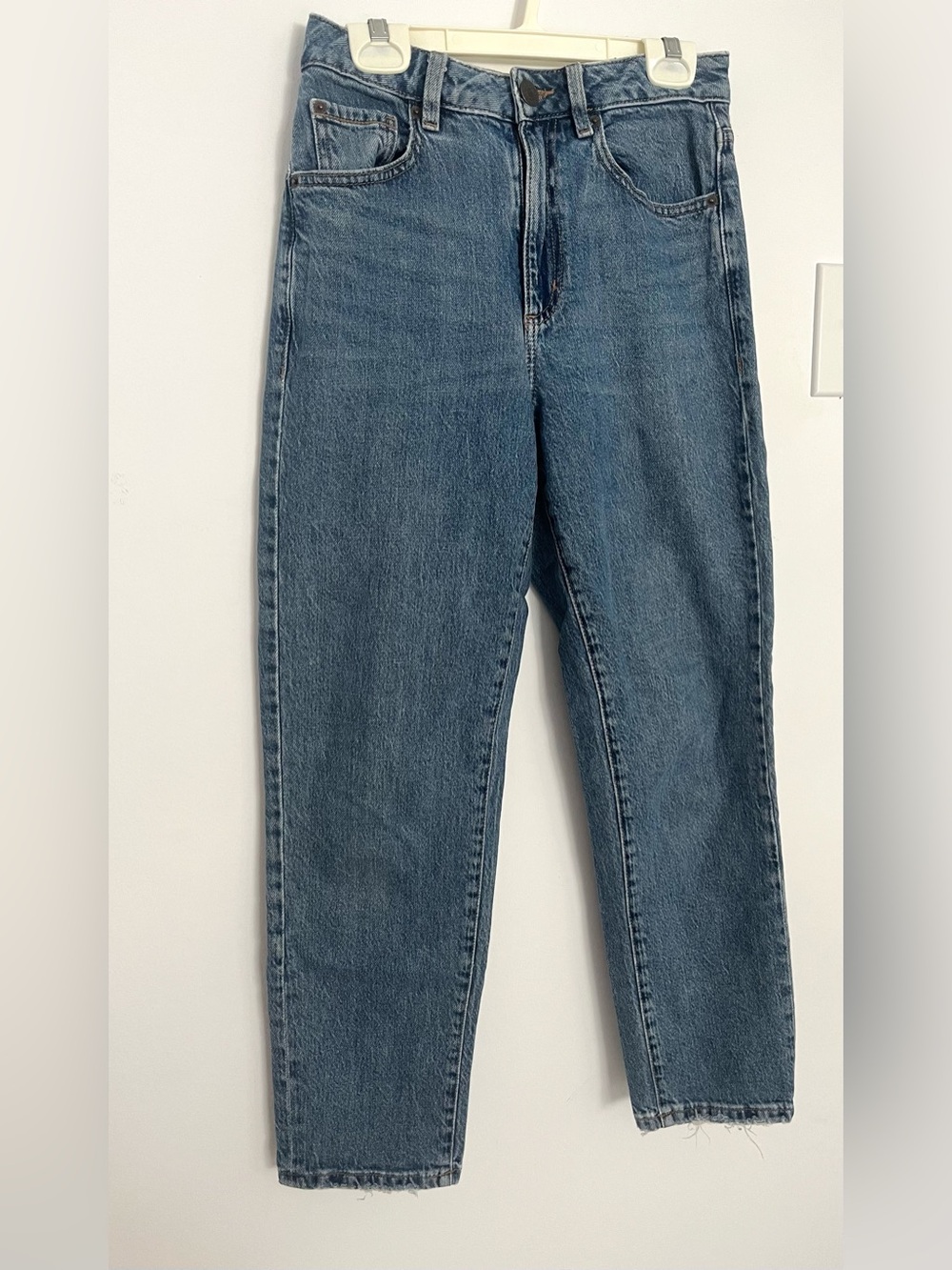 Garage Denim High-Rise Cropped Mom Jeans